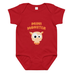 Mini Wahboo red bodysuit