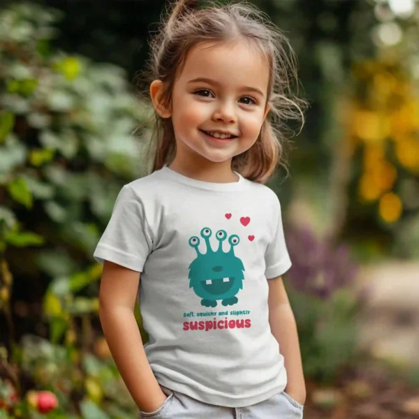 Funny Monster Toddler T-ShirtSlightly suspicious mockup