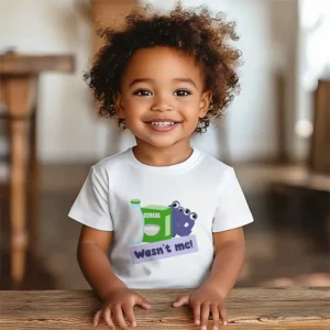 wasnt me toddler t-shirt mockup
