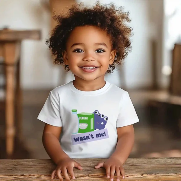 wasnt me toddler t-shirt mockup