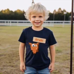 bruh toddler t-shirt mockup