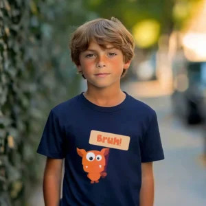 Bruh Kids T-shirt mockup