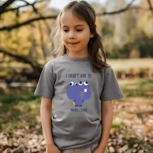 Funny Kids T-Shirt Sayings I didn't eat it! mockup