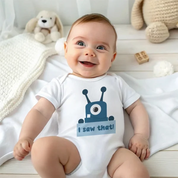 I Saw That Baby Bodysuit mockup