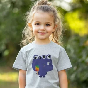 Rainbow Popsicle Monster Toddler T-Shirt mockup